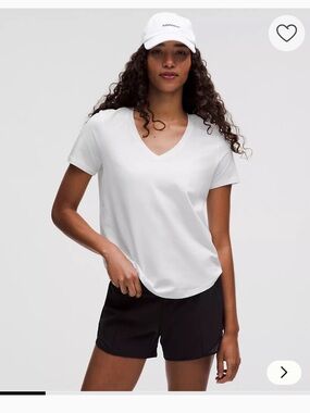 EUC Size 10 Lululemon Love Tee V (V Neck) White